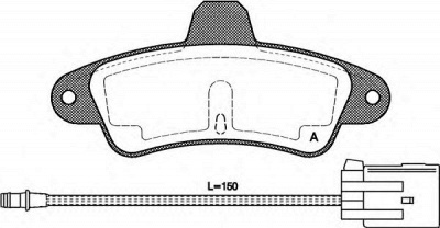 OPEN PARTS bpa043302 -  Комплект тормозных колодок, дисковый тормоз